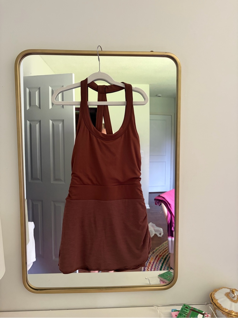 FP Movement by Free People Rust Tank Dress with Skirt - worn once